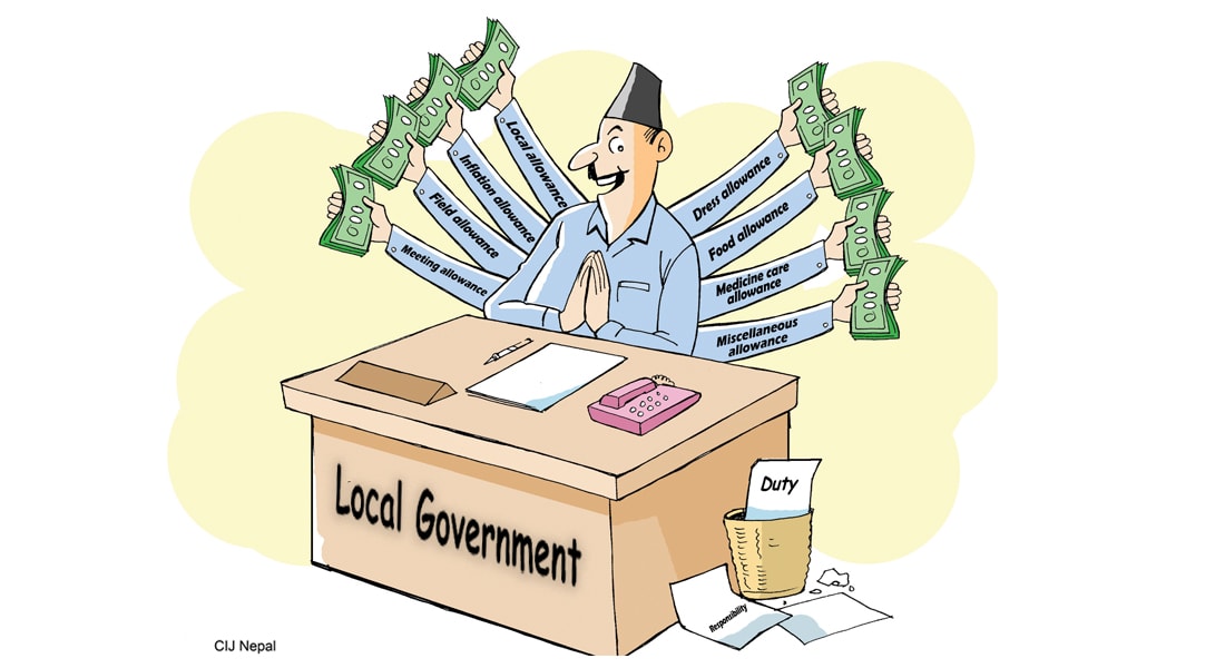 Local levels distribute Rs 5 billion in three years on allowances to civil servants